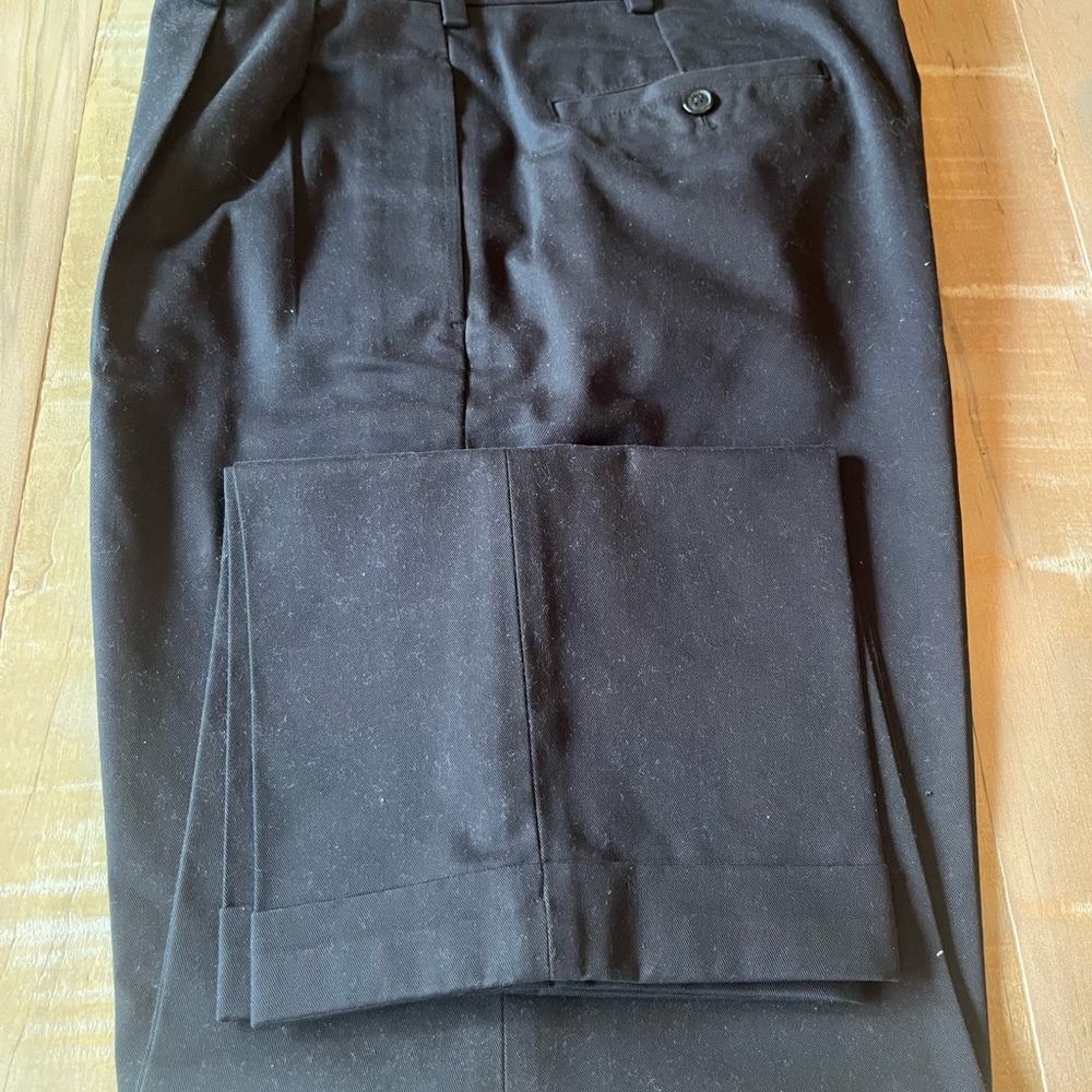 Brooks Brothers Black cuffed men’s slacks, great condition 36w 32l